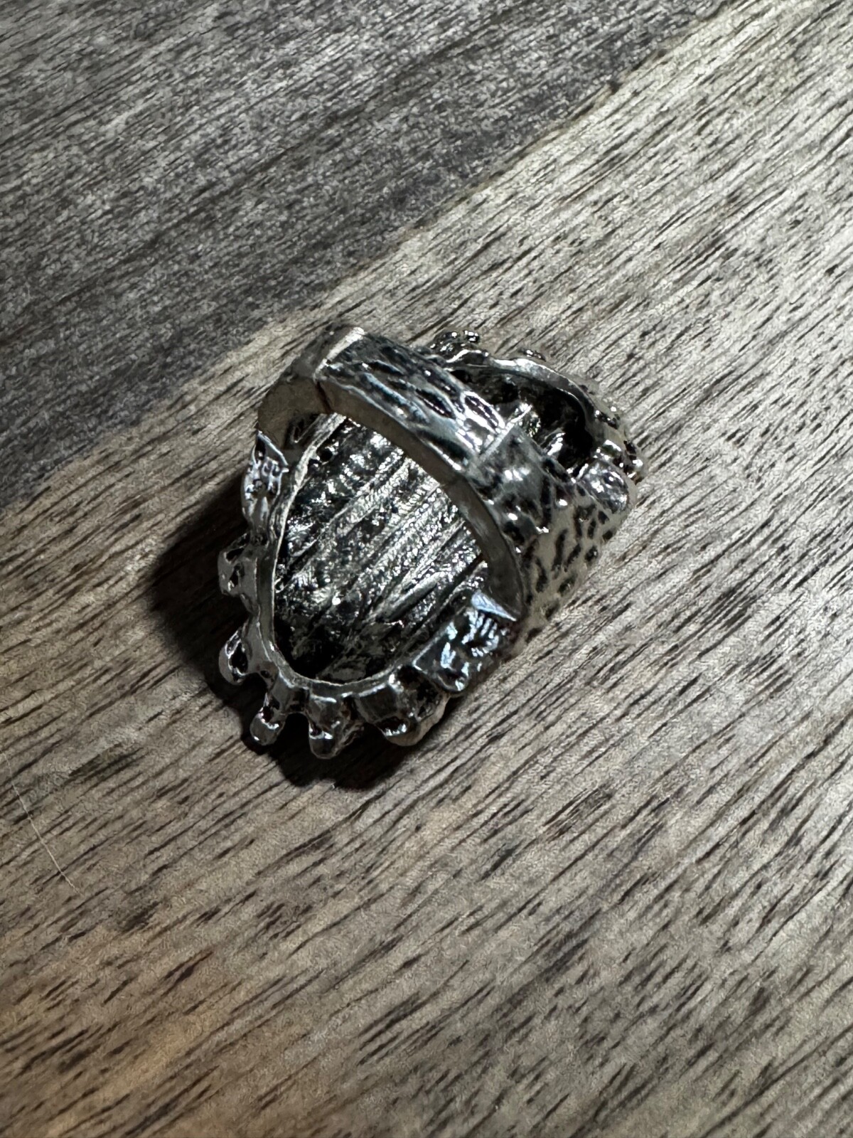 Silver Colored Oversized Statement Ring- Unique J… - image 3