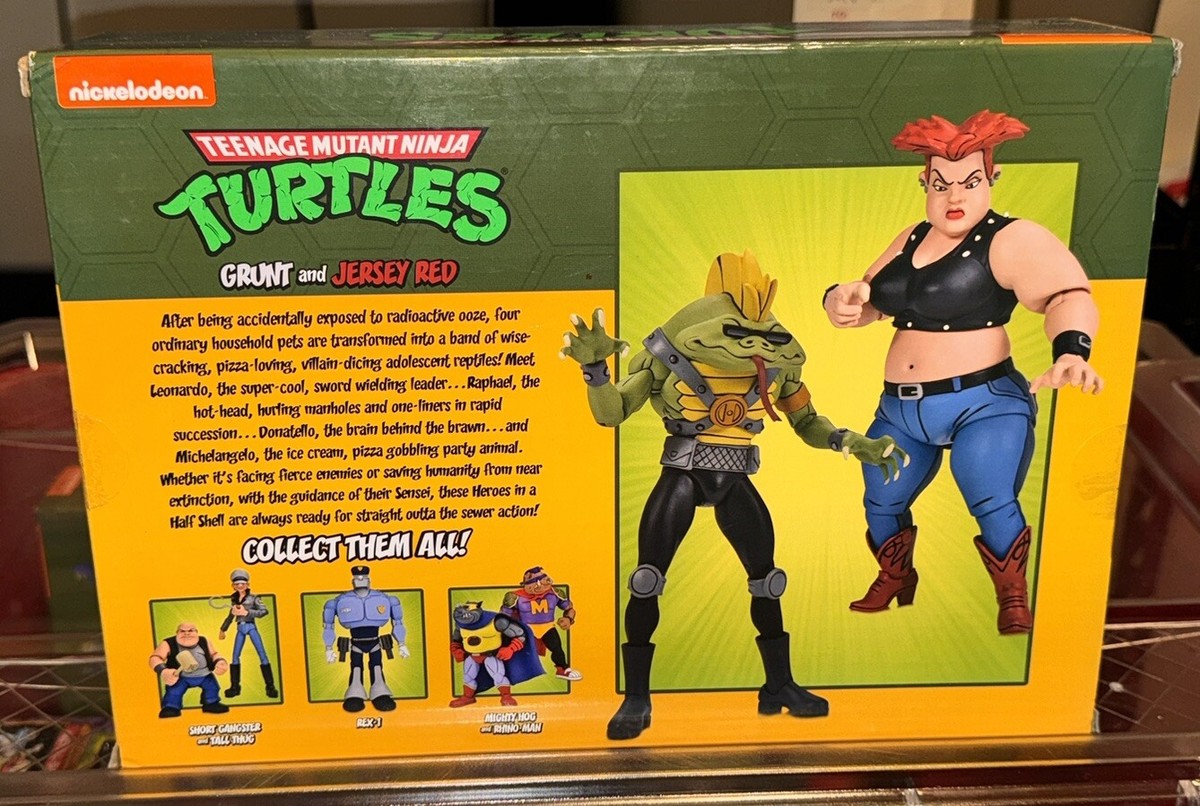 【NECA】新品 正規品 TMNT グラント＆ジャージー レッド タートルズ NECA Teenage Mutant Ninja Turtles Grunt & Jersey Red 2pk