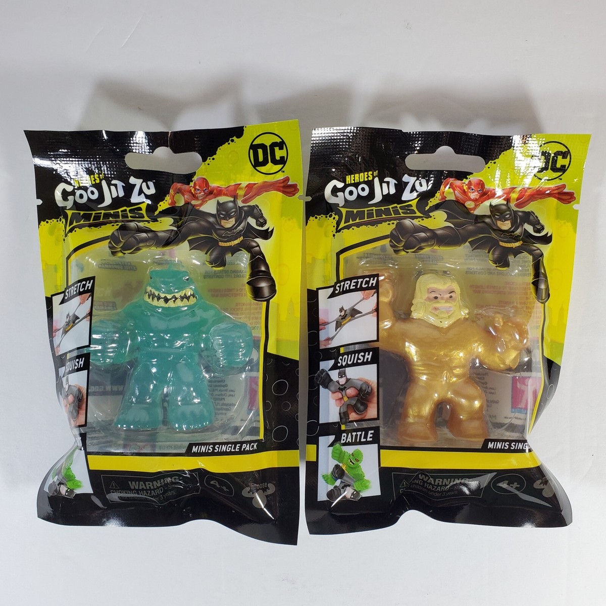 Heroes of Goo Jit Zu Minis DC Translucent King Shark & Gold Armor