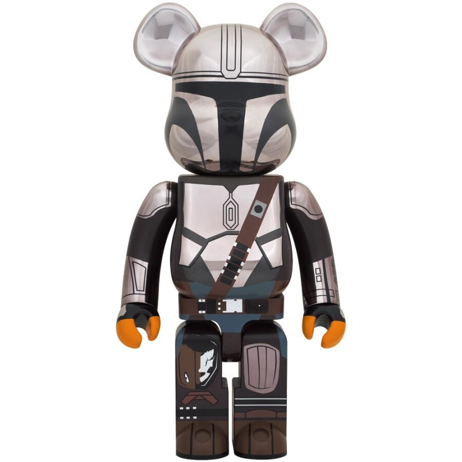MEDICOM TOY BE@RBRICK 1000% THE MANDALORIAN CHROME Ver
