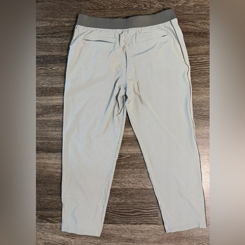 Athleta Brooklyn Ankle Pants Stripe High Rise Pull-On Stretch Travel Comfort 16 - Picture 5 of 11