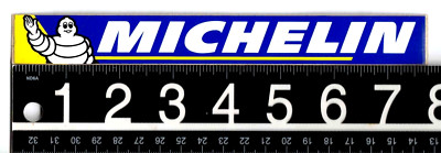 Michelin Tires Sticker 8 in x 1 in Racing Motorcycle Automotive Decal