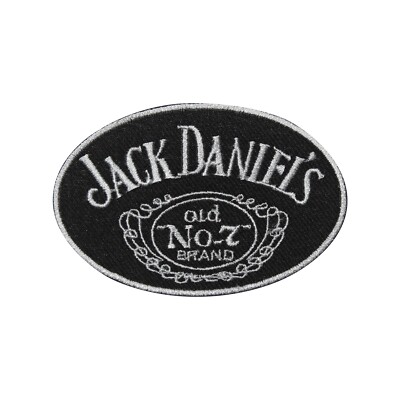 Jack Daniels altes Logo Bügelbild Patch Aufnäher bestickt Patch Badge 