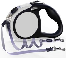 16 ft Double Retractable Dog Leash for Two Dogs Up to 50 lbs Per Dog Non Slip