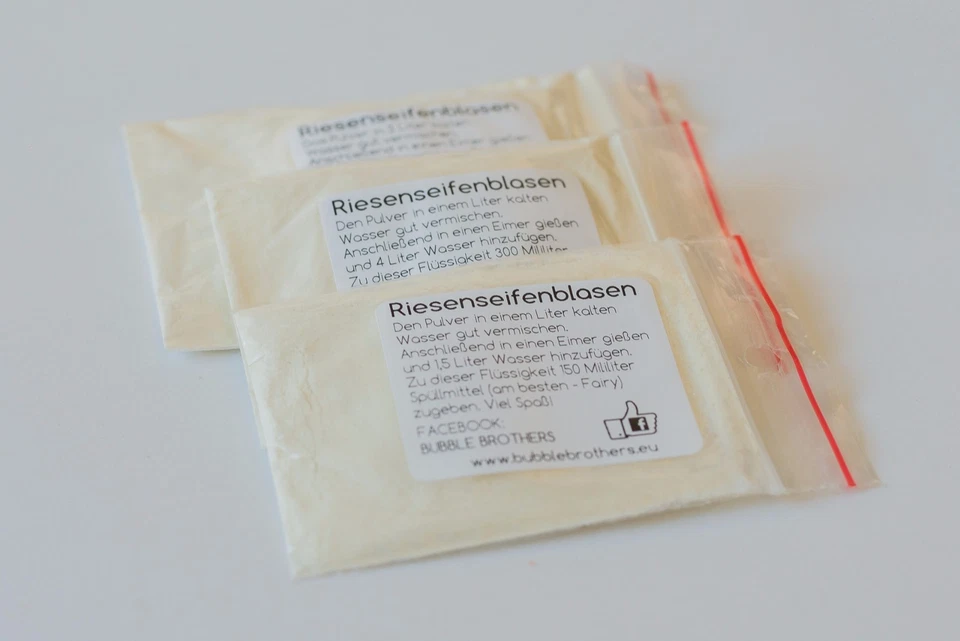 RIESEN-SEIFENBLASEN 2 x 5 liter = 10 liter Flüssigkeit Zauberpulver Berlin Spass - Bild 2 von 4