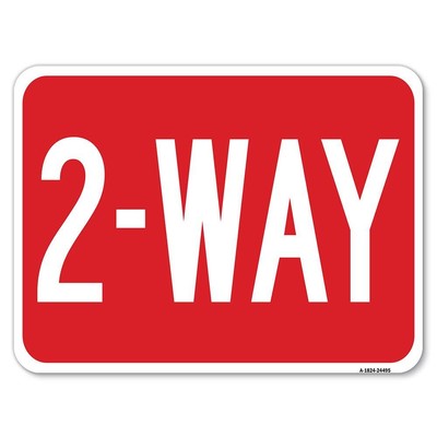 2-Way | 18'' X 24'' Heavy-Gauge Aluminum Rust Proof Parking Sign | Protect Your...