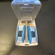 GILLETTE Slim Adjustable L1 Rasoio di Sicurezza VINTAGE CUSTODIA Safety Razor