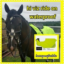 HI VIZ RIDING RIDE ON CUTAWAY EXERCISE RUGS WATERPROOF IN 4 SIZES pink yellow