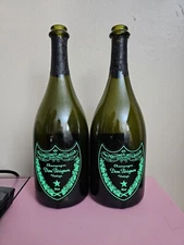 2 Dom Perignon Empty Bottle , 750 ML Dom Perignon Vintage Brut