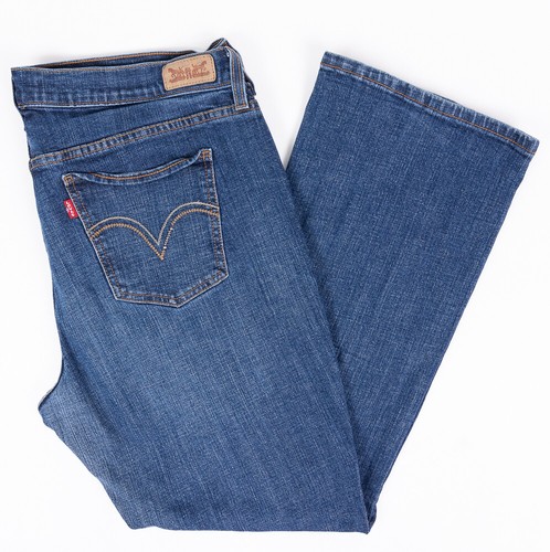 Levis 515 Boot Cut Womens Jeans Faded 