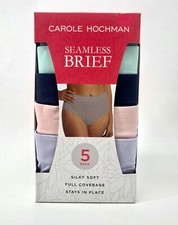 Carole Hochman Size: SMALL Women's Seamless 5 Pack Brief - Multicolored Blue