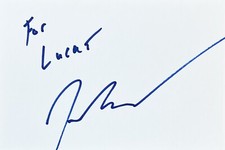 Jeremy Allen White Signed In Person 4x6 Index Card In Top Loader