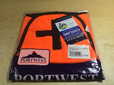 Nackenschutz Kühlkrone für Schutzhut orange/blau CV03 Sonnenschutz Portwest