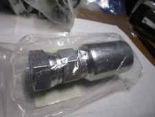 1" x 7/8" Hose x Female JIC 37° Swivel Zinc Steel Straight Hose End