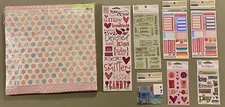 Lot of Heidi Grace 12x12 Scrapbook Paper & Stickers Recollections Stickers