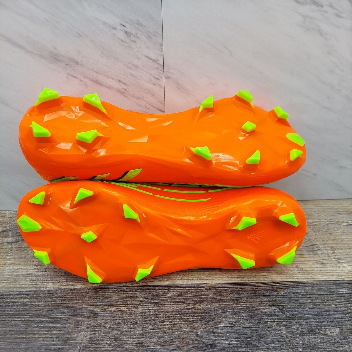 Adidas Predator Edge.2 FG Soccer Cleats Orange Green GW1009 Adidas Predator Edge.2 FG Soccer Cleats Orange Green GW1009