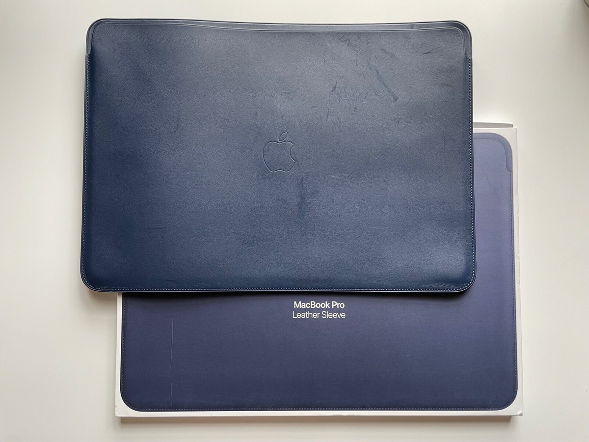 Genuine Apple Leather Sleeve for 15 inch MacBook Pro Midnight Blue MRQU2ZM/A | eBay Genuine Apple Leather Sleeve for 15 inch MacBook Pro Midnight Blue MRQU2ZM/A | eBay