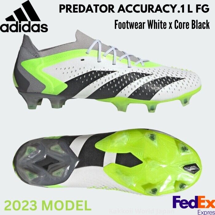 adidas Soccer Cleats Predator Accuracy.1 L FG Footwear White adidas Soccer Cleats Predator Accuracy.1 L FG Footwear White