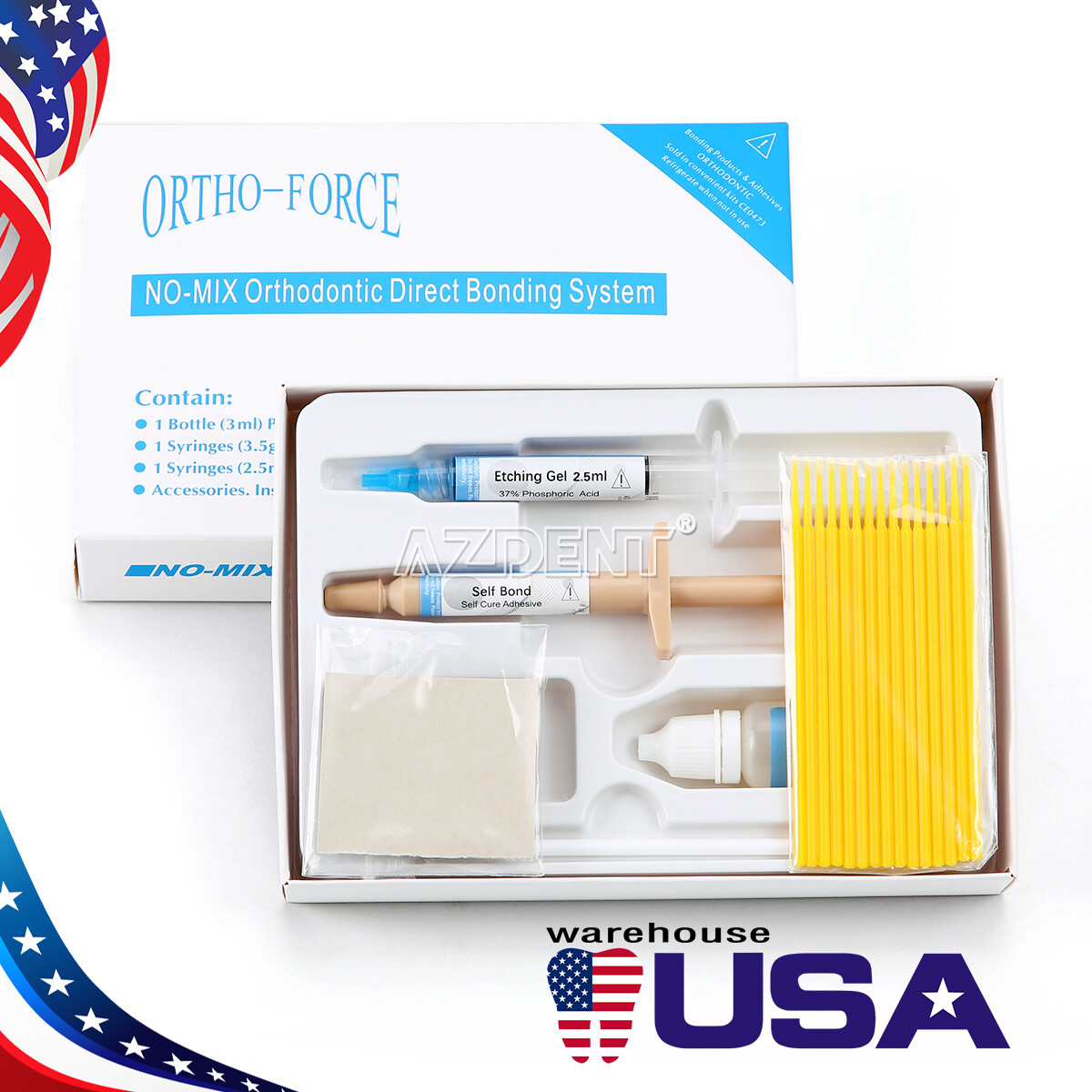 Dentex Dental Light Cure Composite Kit Universal 5 Shade A1/A2/A3/A3.5/B1