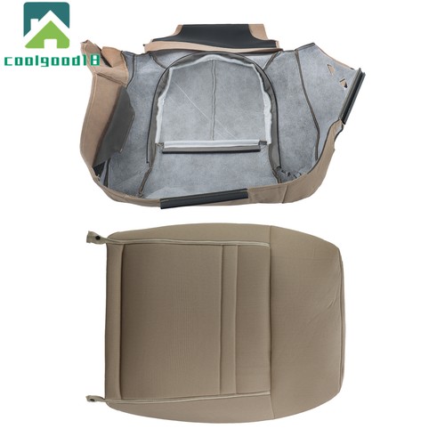 Cubierta de asiento inferior y superior bronceada del lado del pasajero adecuada para Ford F-150 XLT 2011-2014 - Imagen 7 de 24
