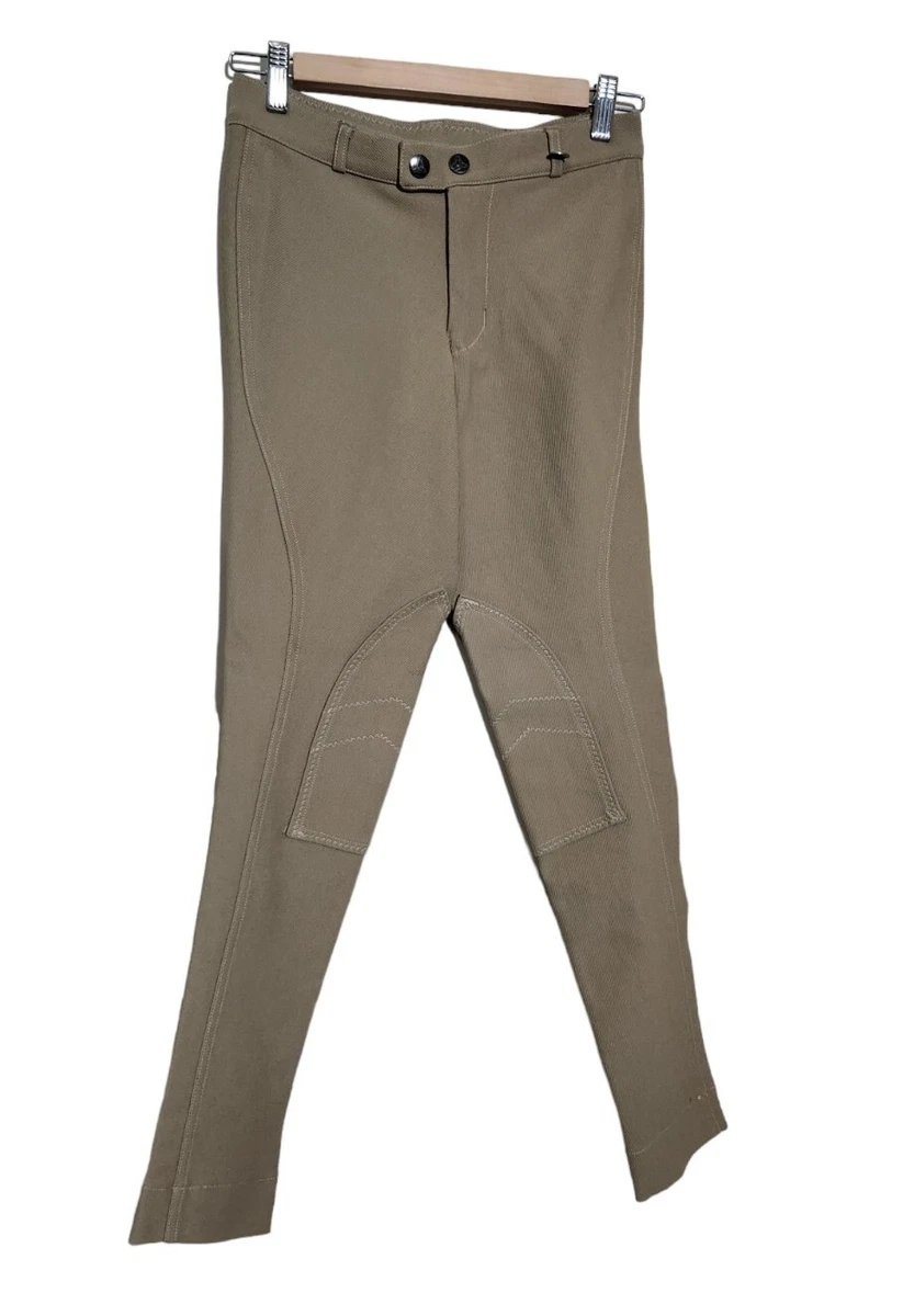 Joyride Ladies Size 34 Beige Jodhpurs Pants Horse Riding Ribbed Rigid Equestrian