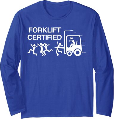 Forklift Certified Driver Cool Present Funny Nice Long Sleeve Tshirt