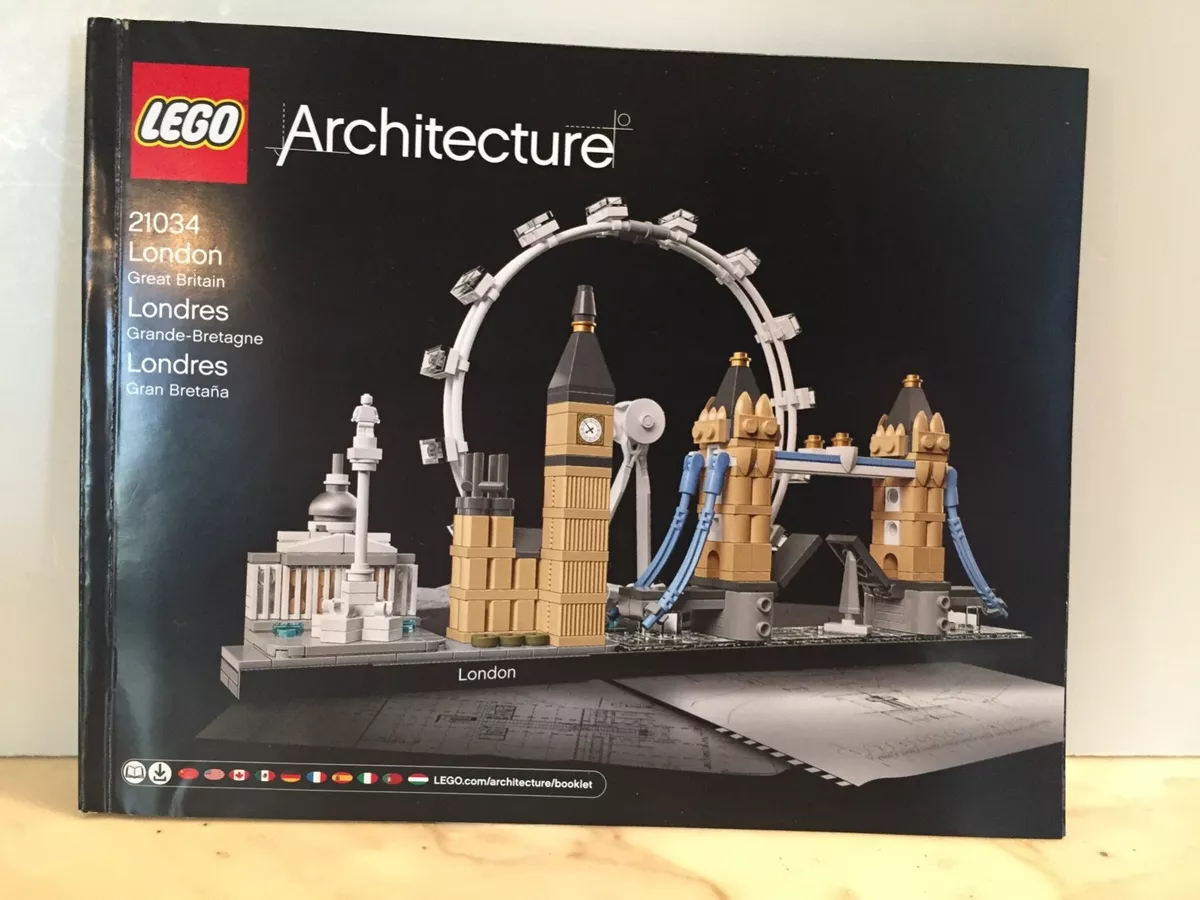 LEGO Architecture London 21034 Complete set Pre owned w box Instruction Book