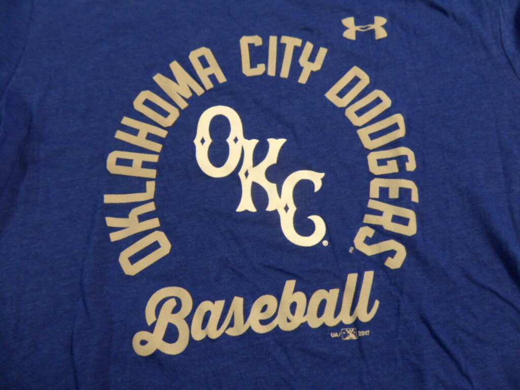 NEW Womens Oklahoma City Dodgers Blue Under Armour Charged Cotton