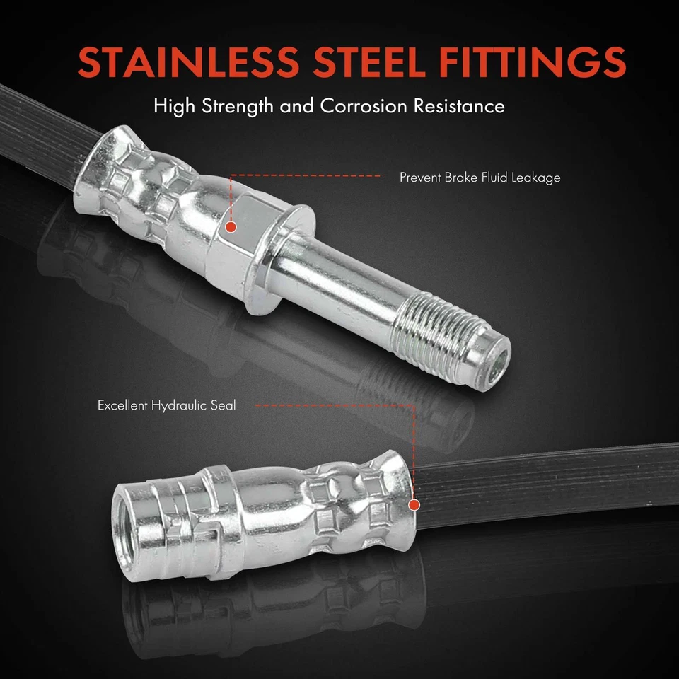 Nuevo 2x Manguera hidráulica de freno lateral izquierdo y derecho trasero para Mercedes-Benz SLC43 AMG Foto 4 de 4