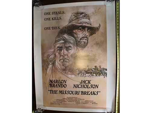The Missouri Breaks - Original Movie Poster from 1976 40 x 30 Brando & Nicholson