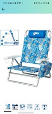 Old Bahama Bay Reclining Beach Chair Backpack 5-Position Lay Flat Lounge...