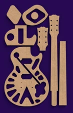 LP 25.5" Full Template Set 0.50" MDF