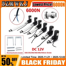 4"-18" DC 12V Linear Actuator 1320LBS/6000N for Auto Car Lift Heavy Duty Medical