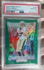 2024 Panini Prizm Deca Football Green Shimmer FOTL Drew Brees #226 PSA 10