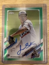 2021 Topps Chrome - Rookie Auto Jonathan Stiever #RA-JST Green Refractor /99 