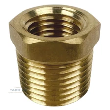 3/8" Male x 1/4" Female NPT Hex Reducer Bushing Adapter Pipe Reducing Fitting