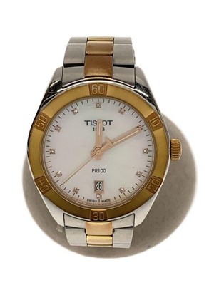 TISSOT PR100 Sport Chic Armbanduhr Perlmutt Quarz Unisex Aus Japan G0511