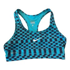 Nike Pro 613600-377 Combat Printed Sports Bra Size Medium Green Black