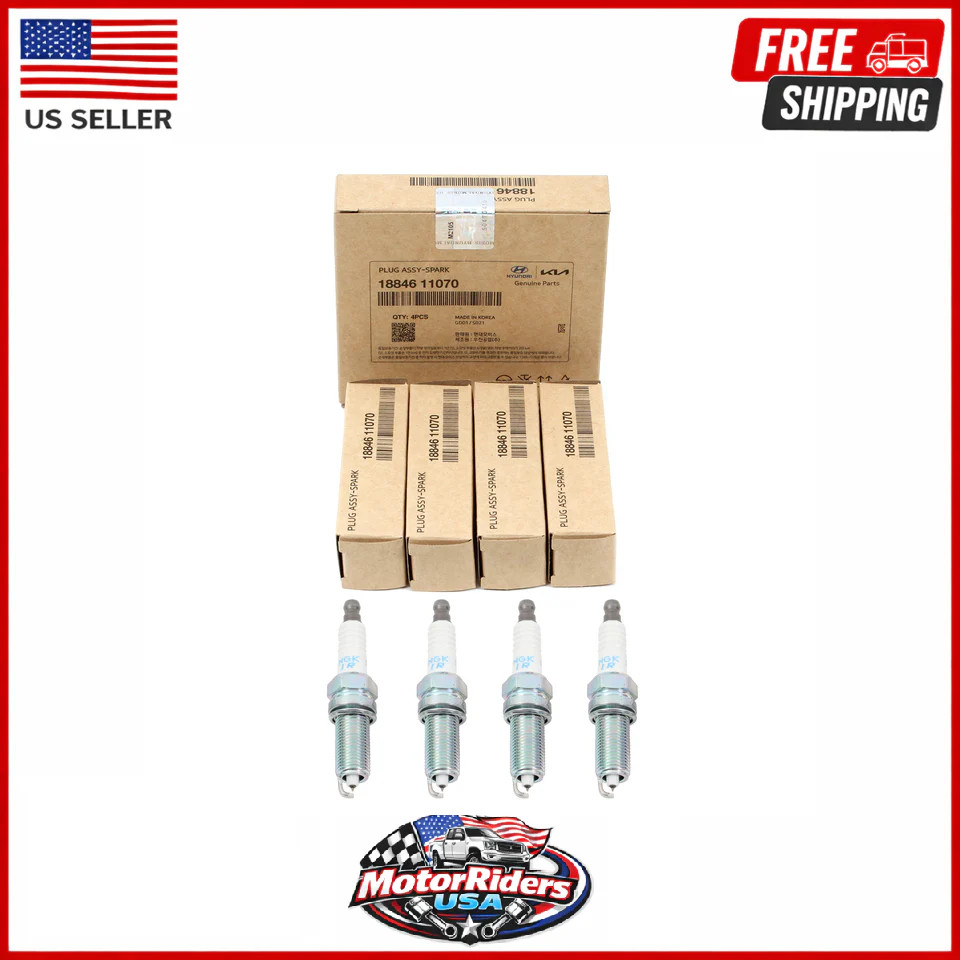 SPARK PLUGS 4-Pack 2011-2018 ELANTRA TUCSON FORTE KIA 1884611070
