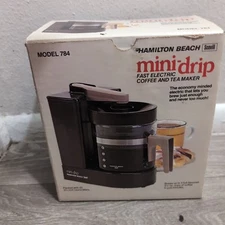 Vintage Hamilton Beach 4 Cup 784 Mini Drip Coffee/Tea Maker/New In Opened Box