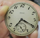 Vintage 1924 Elgin Grade 291 Pocket Watch Movement Running 16s 7j
