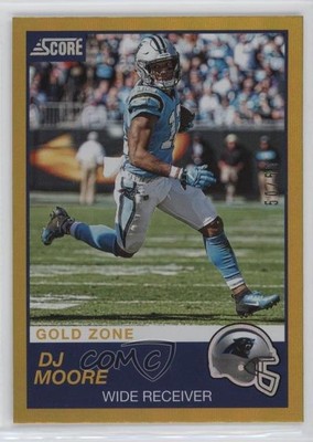 2019 Score Gold Zone 50/50 DJ Moore #257 v4w
