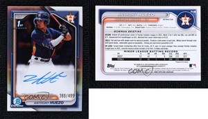 2024 Bowman Chrome Prospect Auto Refractor /499 Anthony Huezo #CPA-AHU Auto