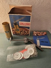 Vintage Sawa 2000 Deluxe Swedish Cookie Press W/Box, Instructions,...
