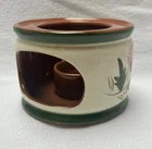 Stangl Pottery 1950’s Candle Warmer Stand Magnolia Pattern Vtg Mid Century Mod