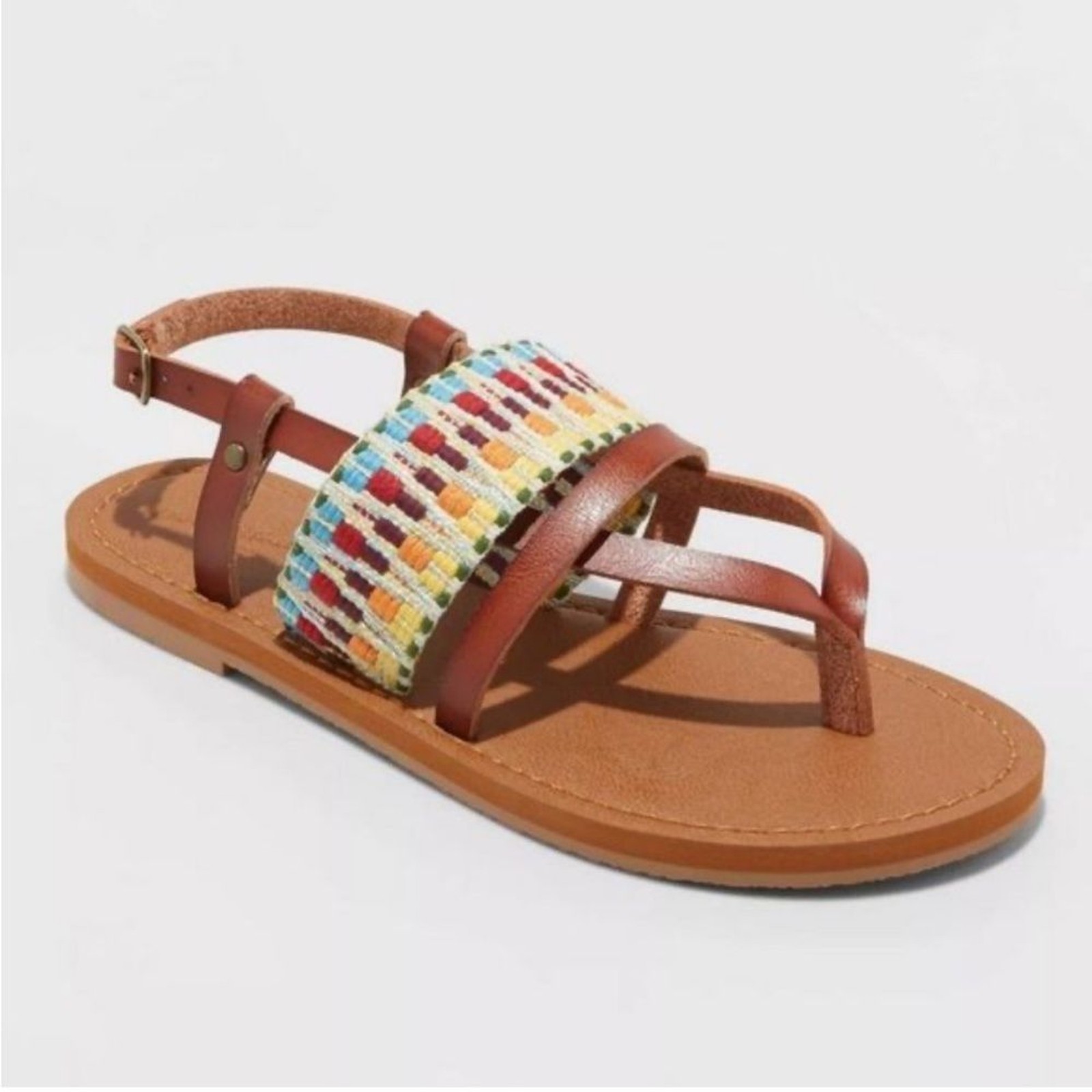 Universal thread senora ankle strap Colorful boho… - image 1