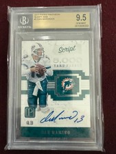 Dan Marino 2017 Pantheon Script Auto 7/25 BGS 9.5/10 Gem Mt