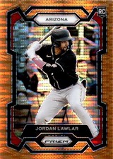 2024 Panini Orange Pulsar Prizms 88 Jordan Lawlar Arizona Diamondbacks RC 45/399