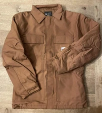 NWT Carhartt FR Duck Traditional Quilt-Lined Coat (Brown)
