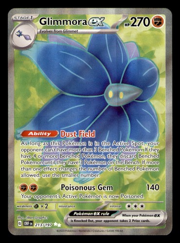 Glimmora ex 213/197 UR NM Obsidian Flames 2023 Pokemon